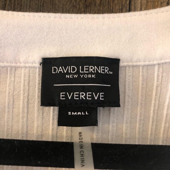 NWOT | David Lerner | White Ribbed Henley Bodysuit - Picture 5 of 7